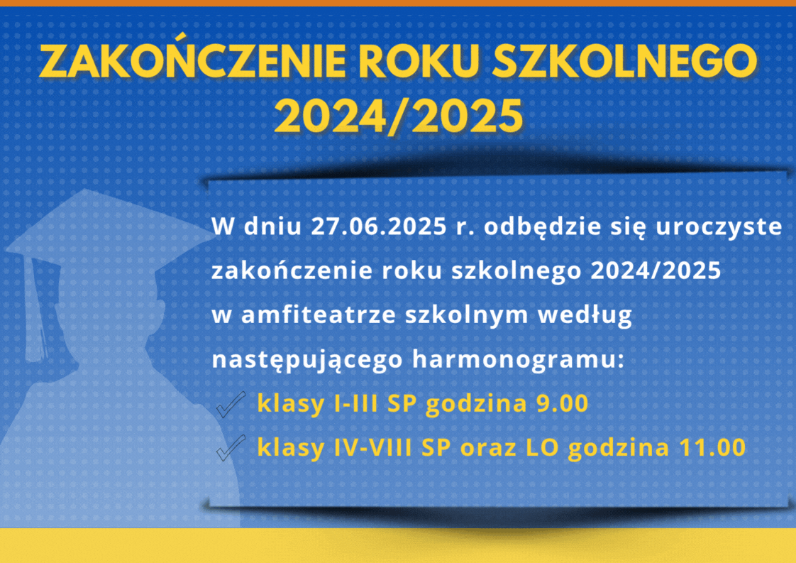 Zakonczenie roku szkolnego