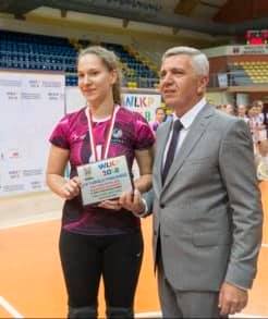 Zwyciężczyni w kategorii SIATKARKA ROKU 2017/2018: Klaudia Szwaja- MKS Dąbrowa Górnicza, MVP Ogólnopolskiej Olimpiady Młodzieży